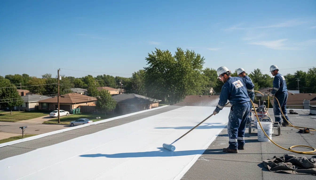 Commercial roof coating in Dublin, GA near me